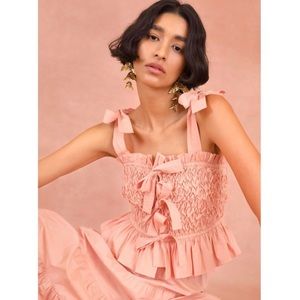 NEW Ulla Johnson Faye Tank in Peony